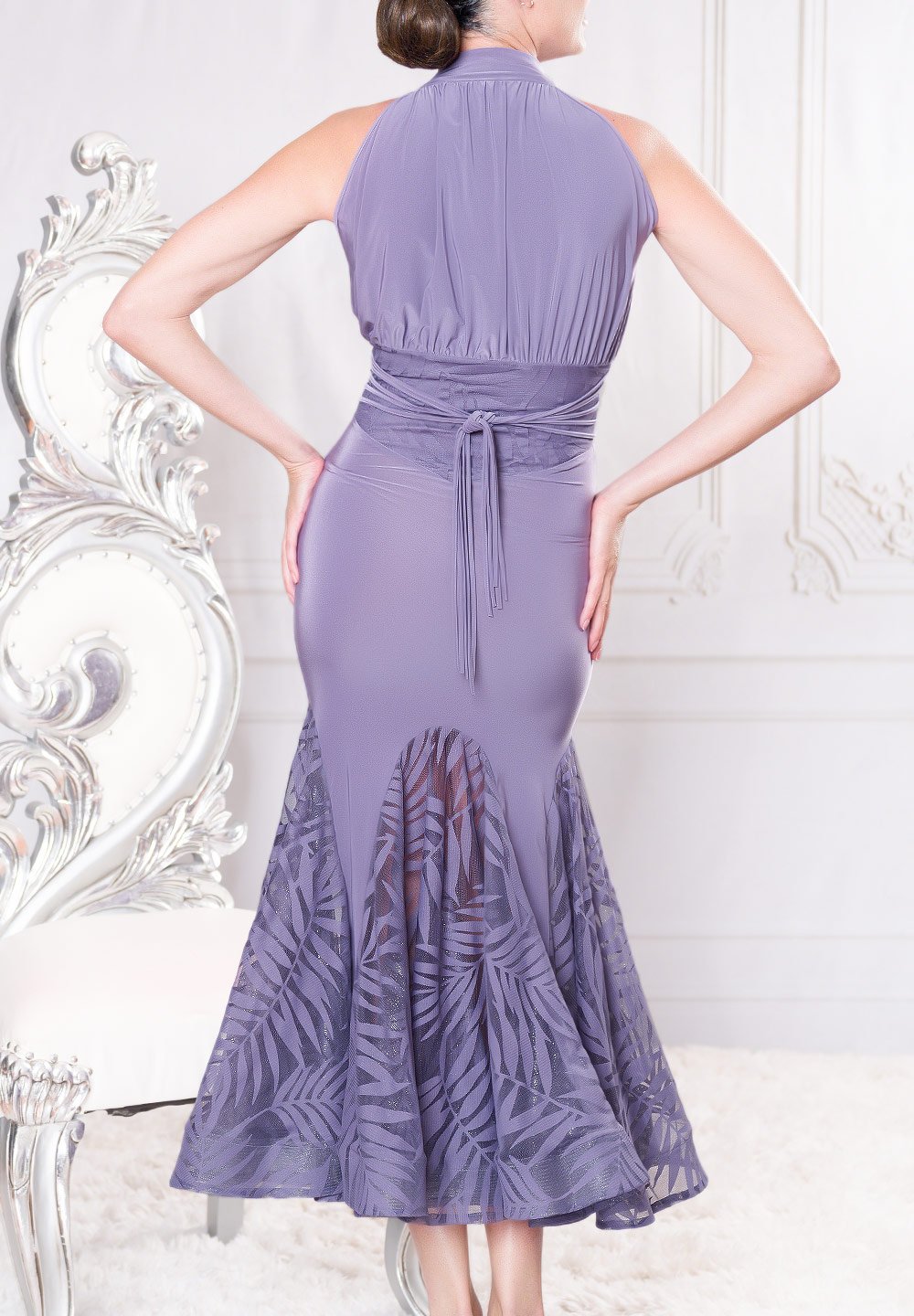 grey dress shoes for woman 4321 Primavera - Long Beaded Corset Gown main image 1