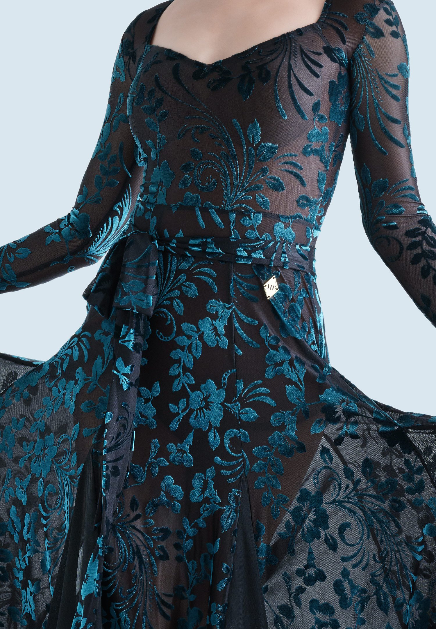 sachin and babi light blue dress MF Mystic Midnight Ballroom Dress M403