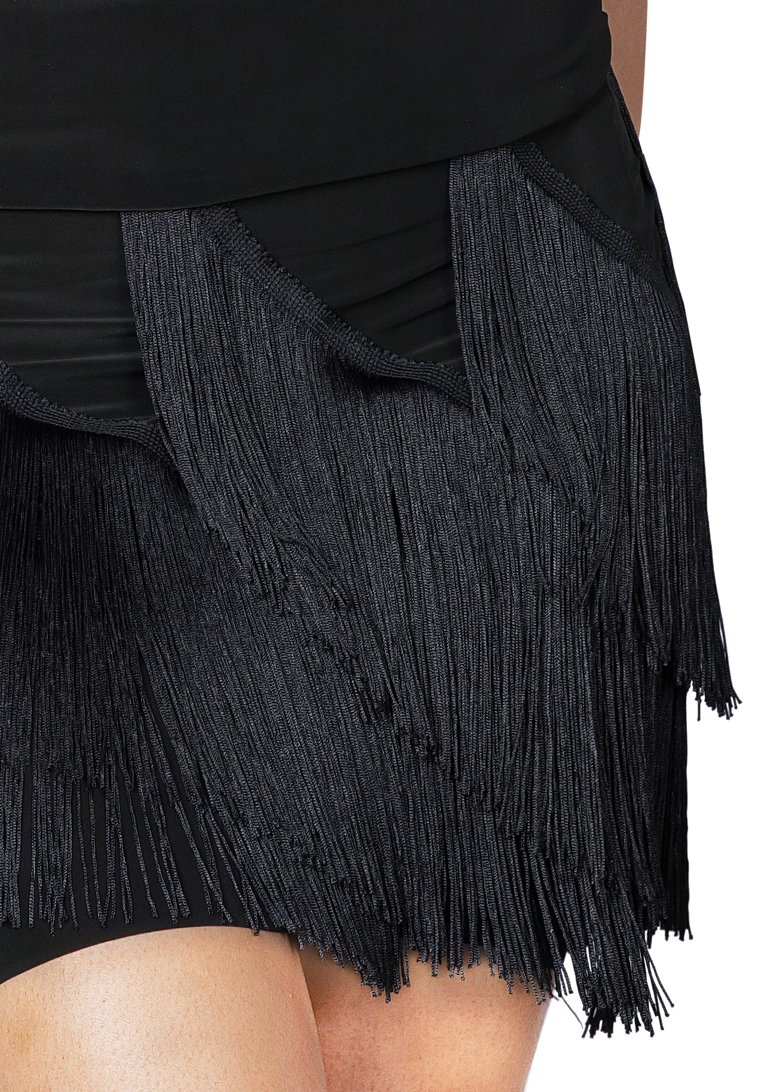 Dance America S2432 - Short Spiral Fringe Skirt | Skirts