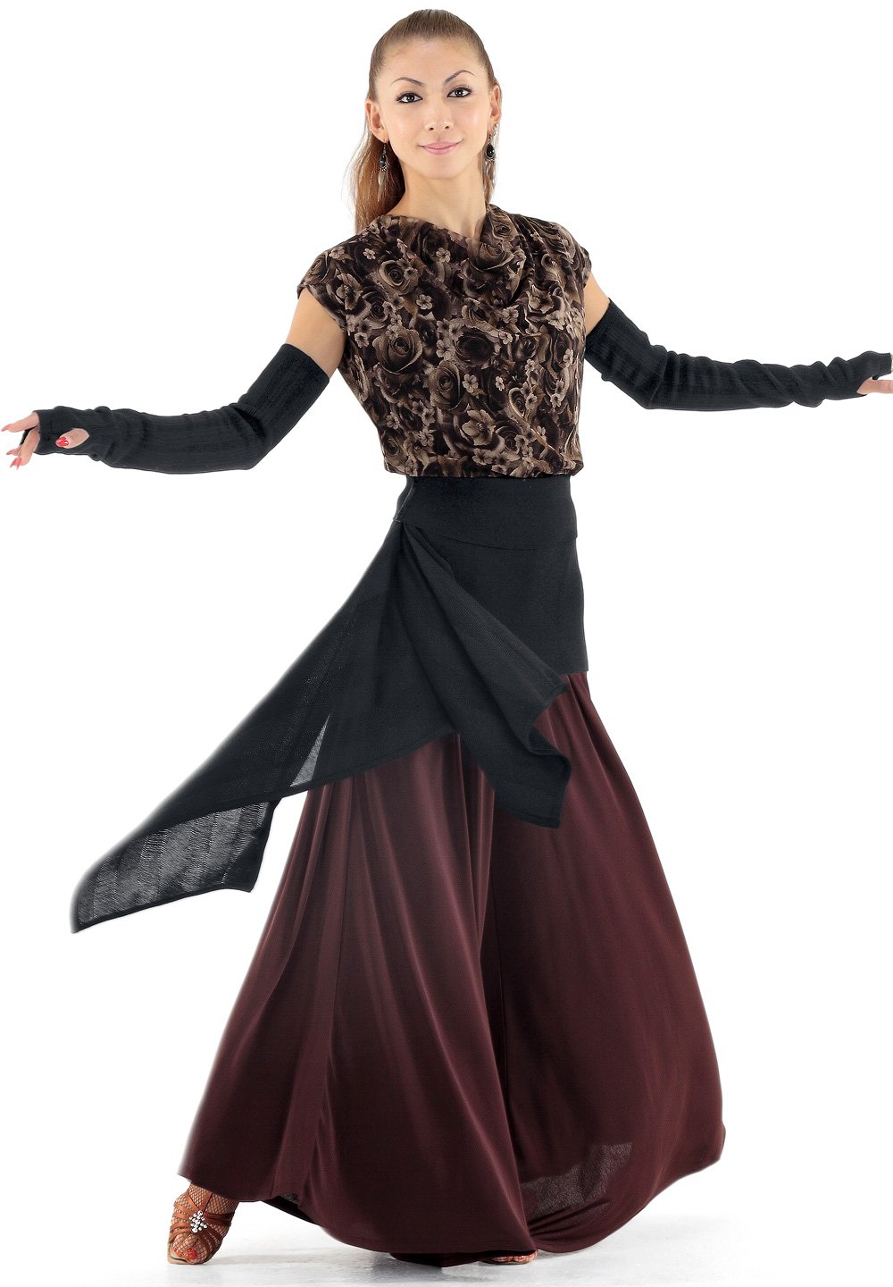 Je Dor Waist & Hip Warmer w/ Wrap Skirt JNS-103 | Skirts