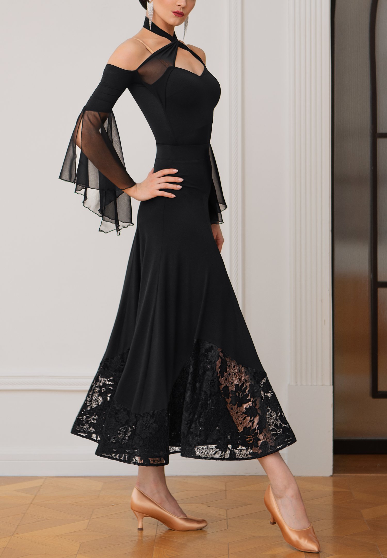 TID Lace Flare Ballroom Skirt S007 | Skirts TID Lace Flare Ballroom Skirt S007 | Skirts