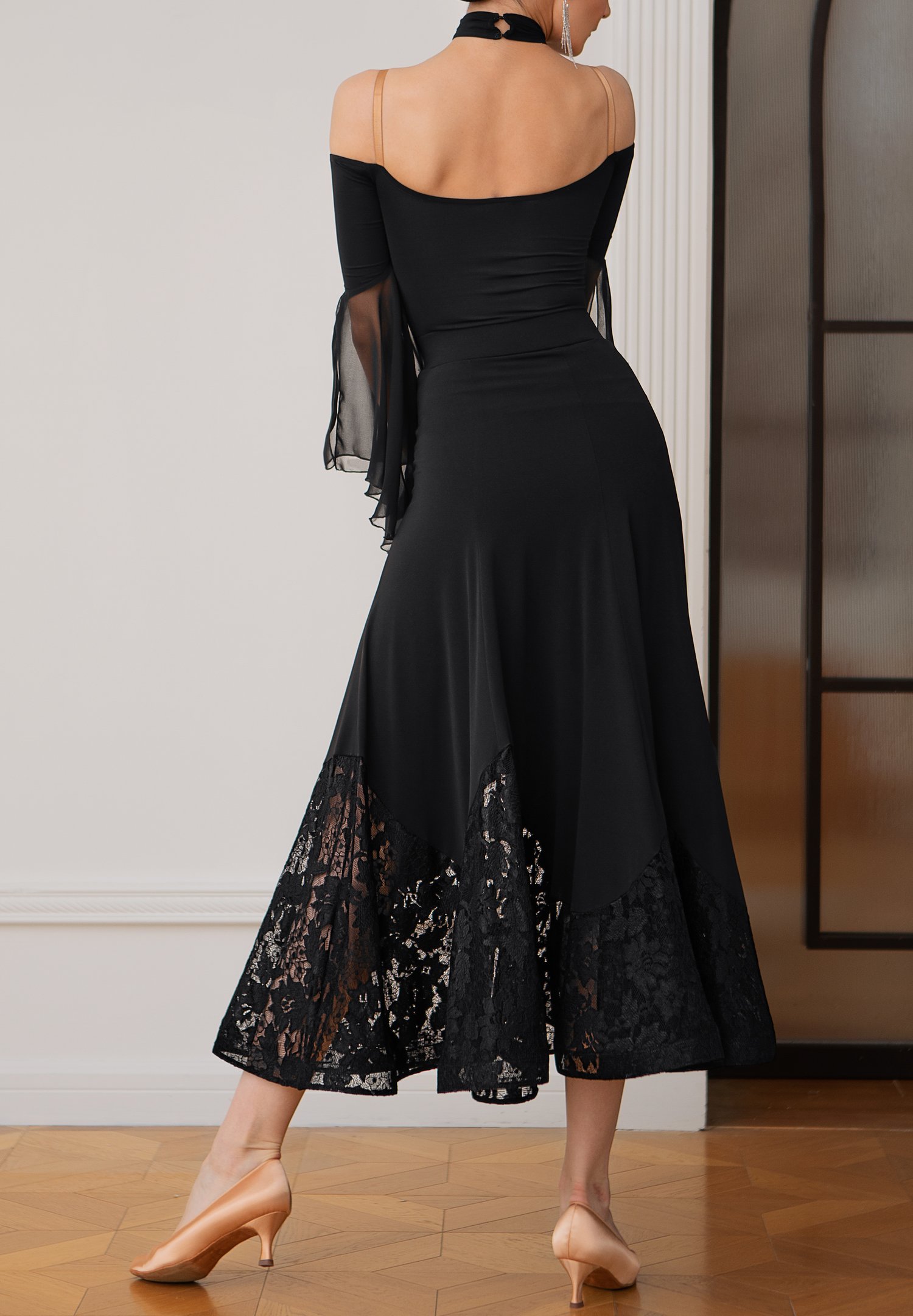 TID Lace Flare Ballroom Skirt S007 | Skirts