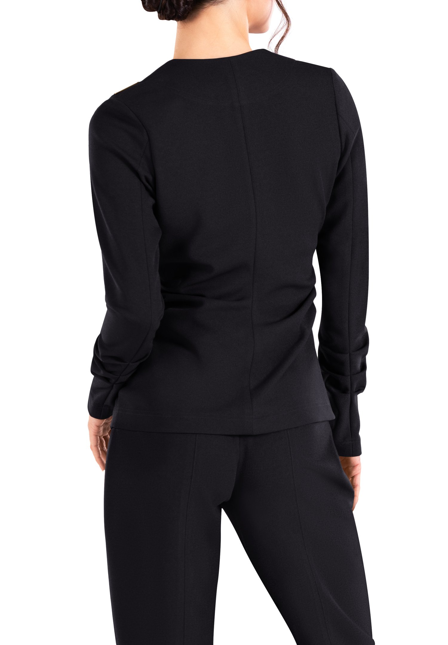 Maly Ladies collarless Jacket B201304 | Tops