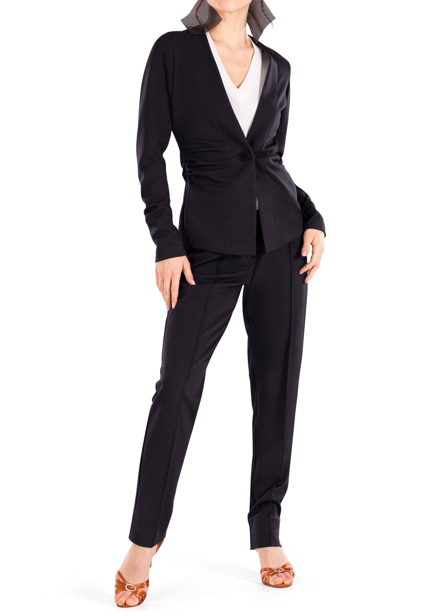 Maly Ladies collarless Jacket B201304 | Tops