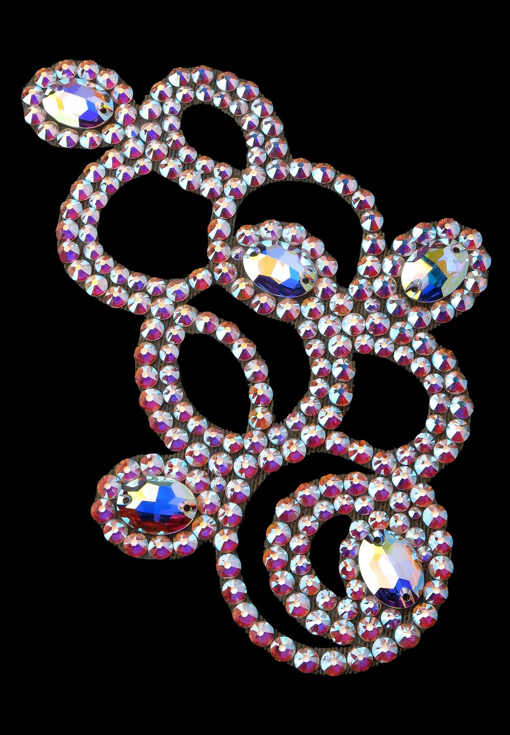 multicolor rhinestone hairpiece Luxury Baroque Multicolour Diamante Jewel Thick Hairband - Etsy main image 3