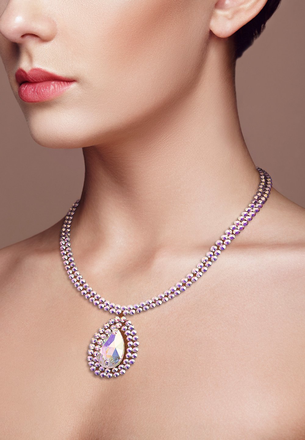 Serena Crystal Necklace NK-902 | Rhinestone Jewelry