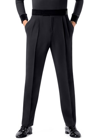 strapless open back dress Ink Blue Slim Fit Pants - Pleated Linen Dress Pants main image 1
