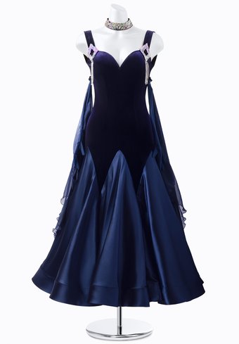 Midnight Velvet Ballroom Gown PR-B210046 | International Ballroom