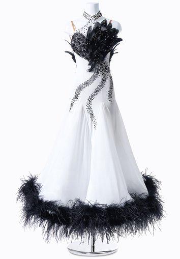 Black Swan Full Volume Ballroom Dress MF-B0036 | International Ballroom