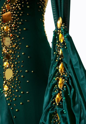 Enchanted Emerald Ballroom Gown MF-B0237 Enchanted Emerald Ballroom Gown MF-B0237