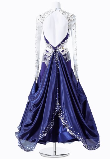 Snow Queen Crystal Embroidery Dress MF-B0059 | International Ballroom