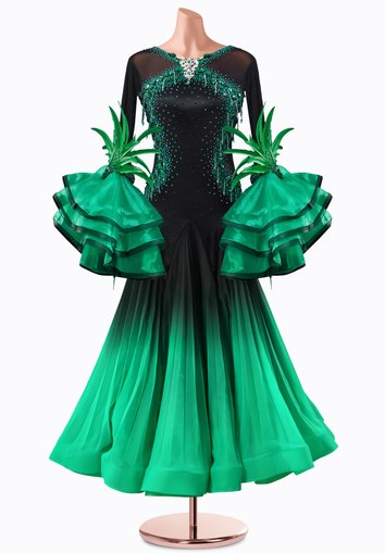 eclipse green dress Eclipse Gown - Emerald main image 1
