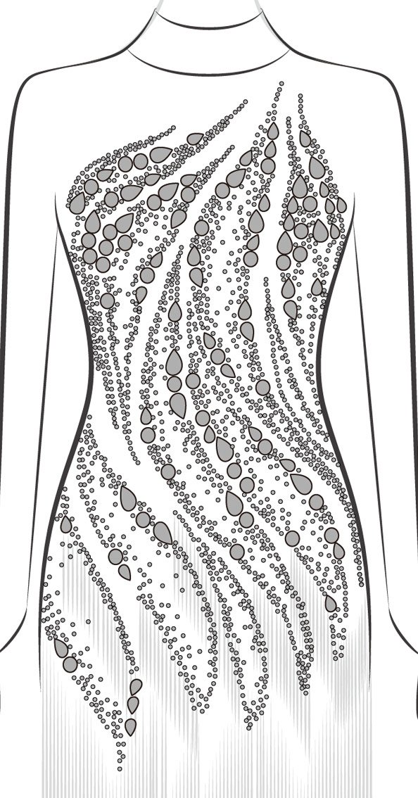 Desert Flame Latin Dress AD-L2942 | International Latin Desert Flame Latin Dress AD-L2942 | International Latin
