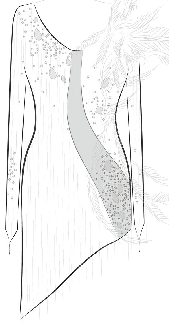 rhythm dress design drawing How to draw a dress design | Fashion illustration art
