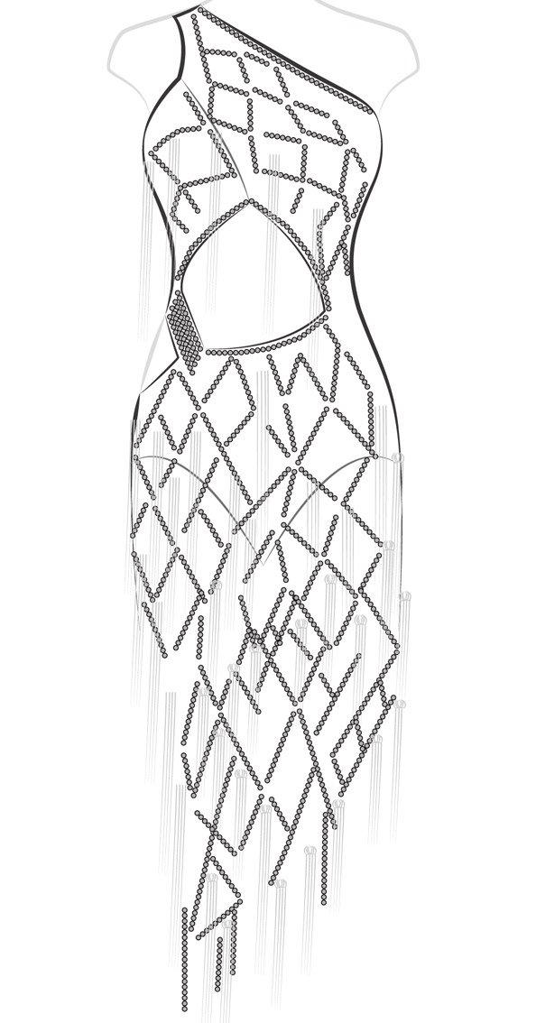 rhythm dress design drawing 730 Fashion design drawings ideas