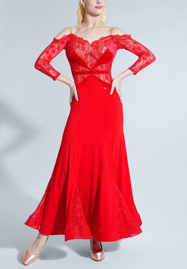 ballroom dress red Shinning Pageant Dance Dresses, Back To School Party Gown A Line Long Prom Dresses Custom Color You may alter the design and color. Womens Ballroom Dress