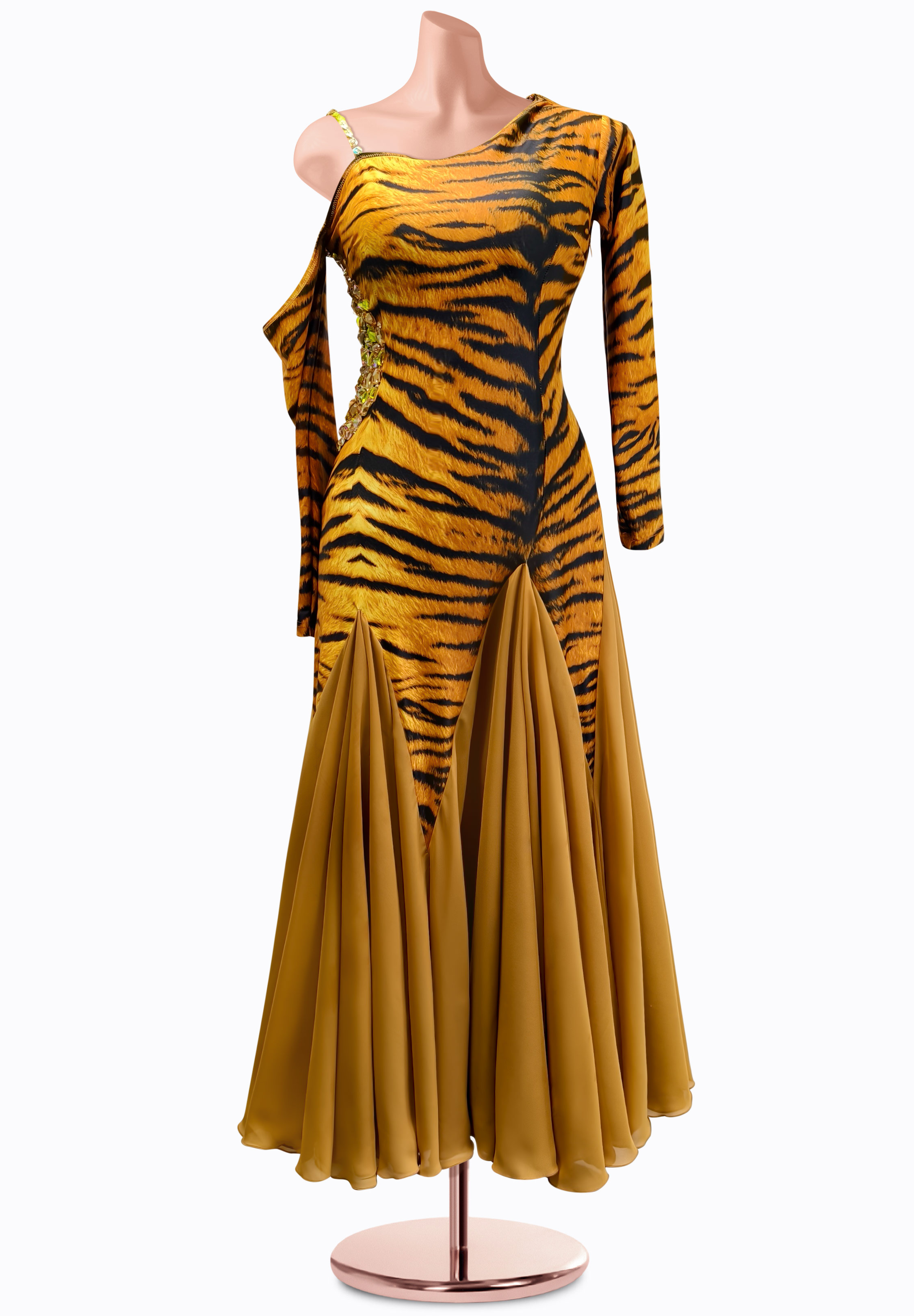Tiger Twirl Smooth Dress AM-S3467