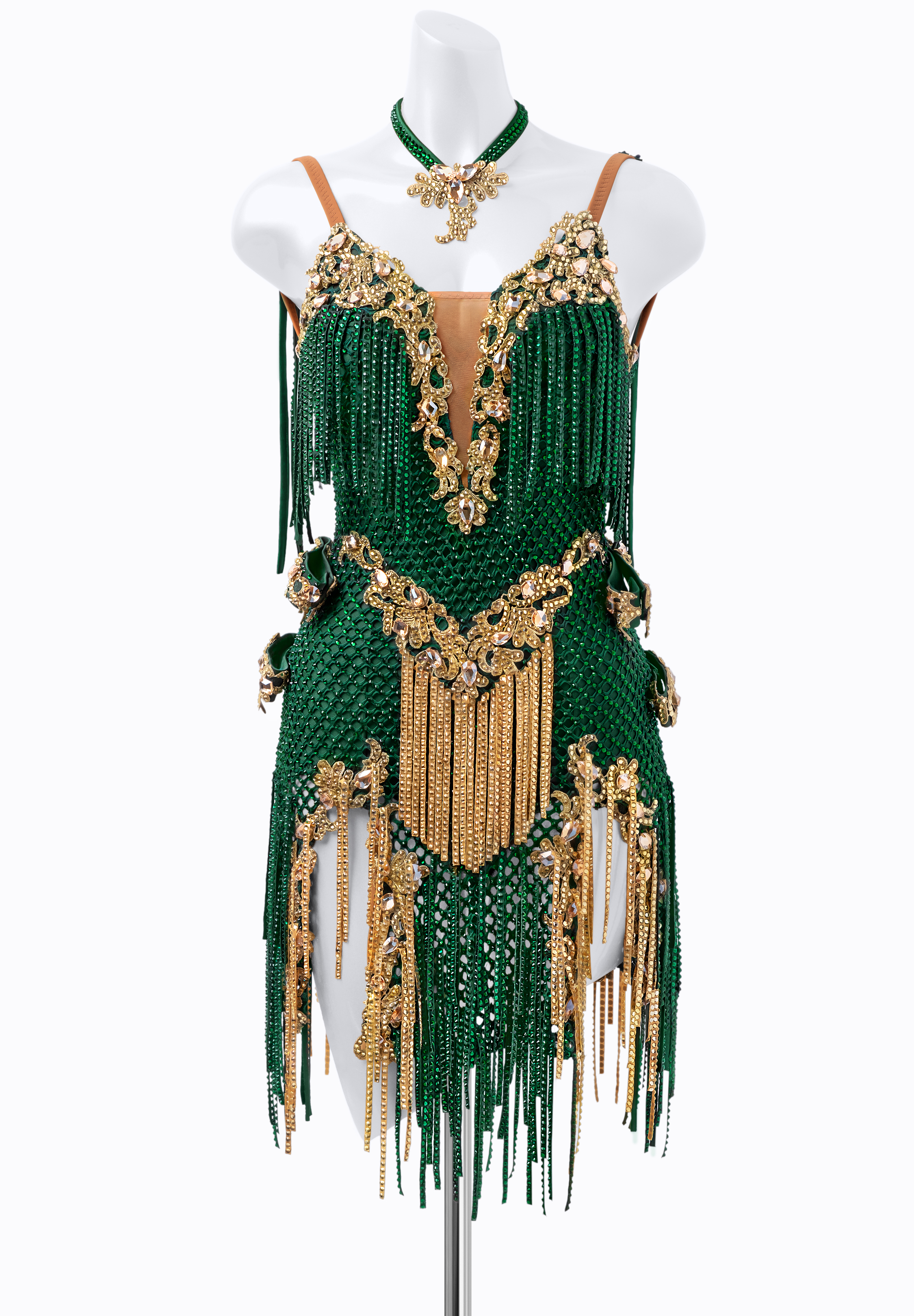 Amazon Mesh Latin Dress PR-L225130A