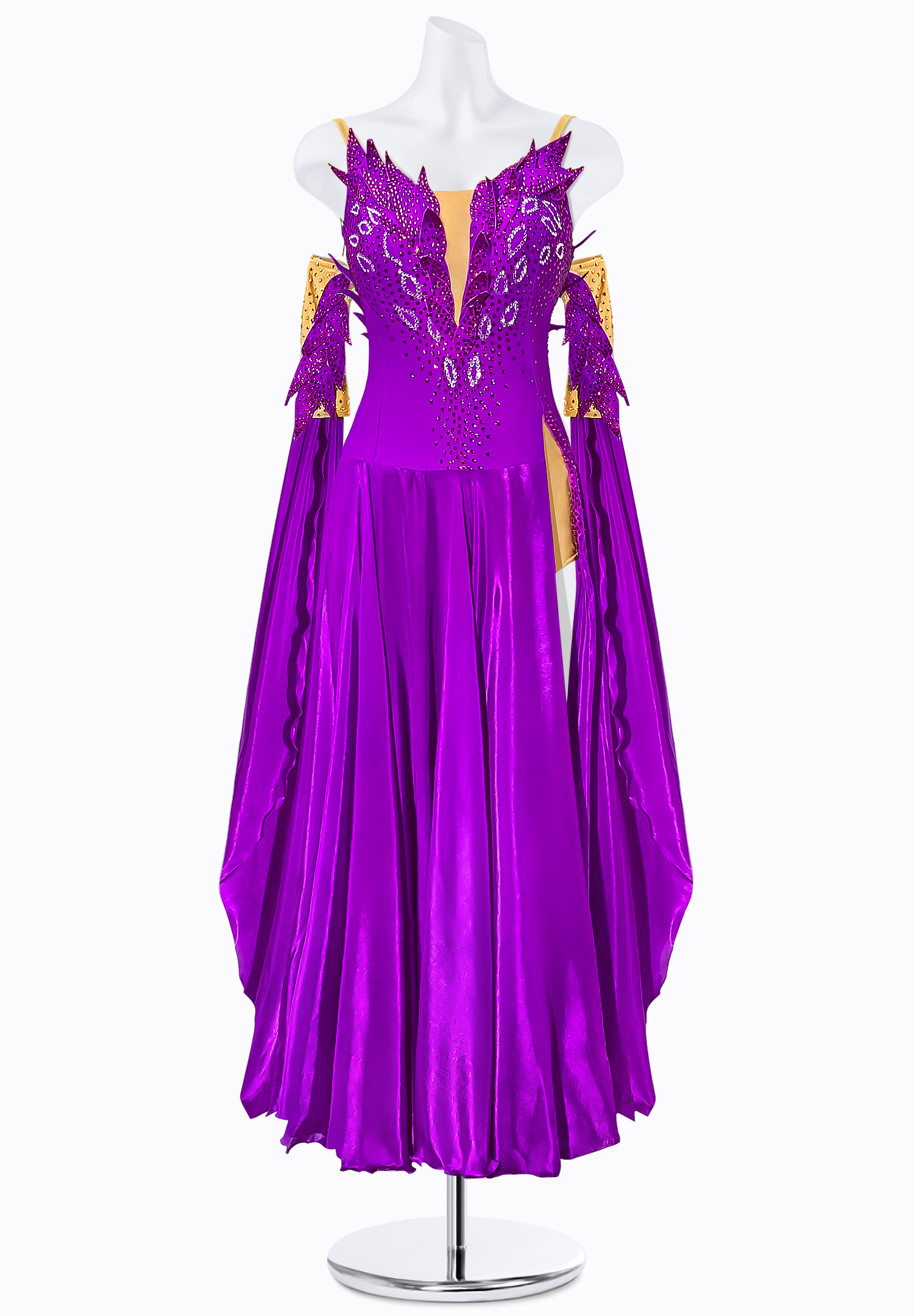 Amethyst Satin Smooth Gown JT-S5261