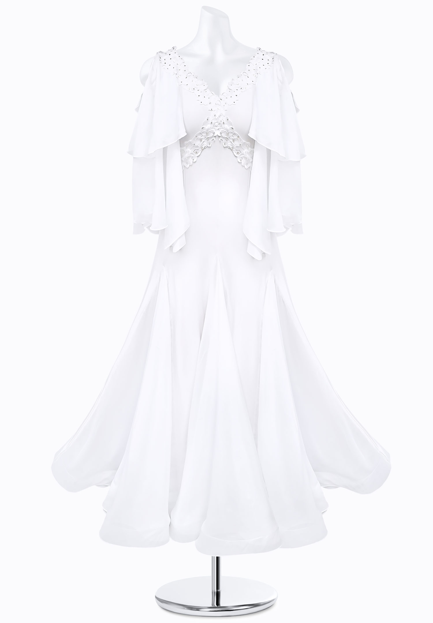 Angelic Cape Ballroom Gown AM-B3010