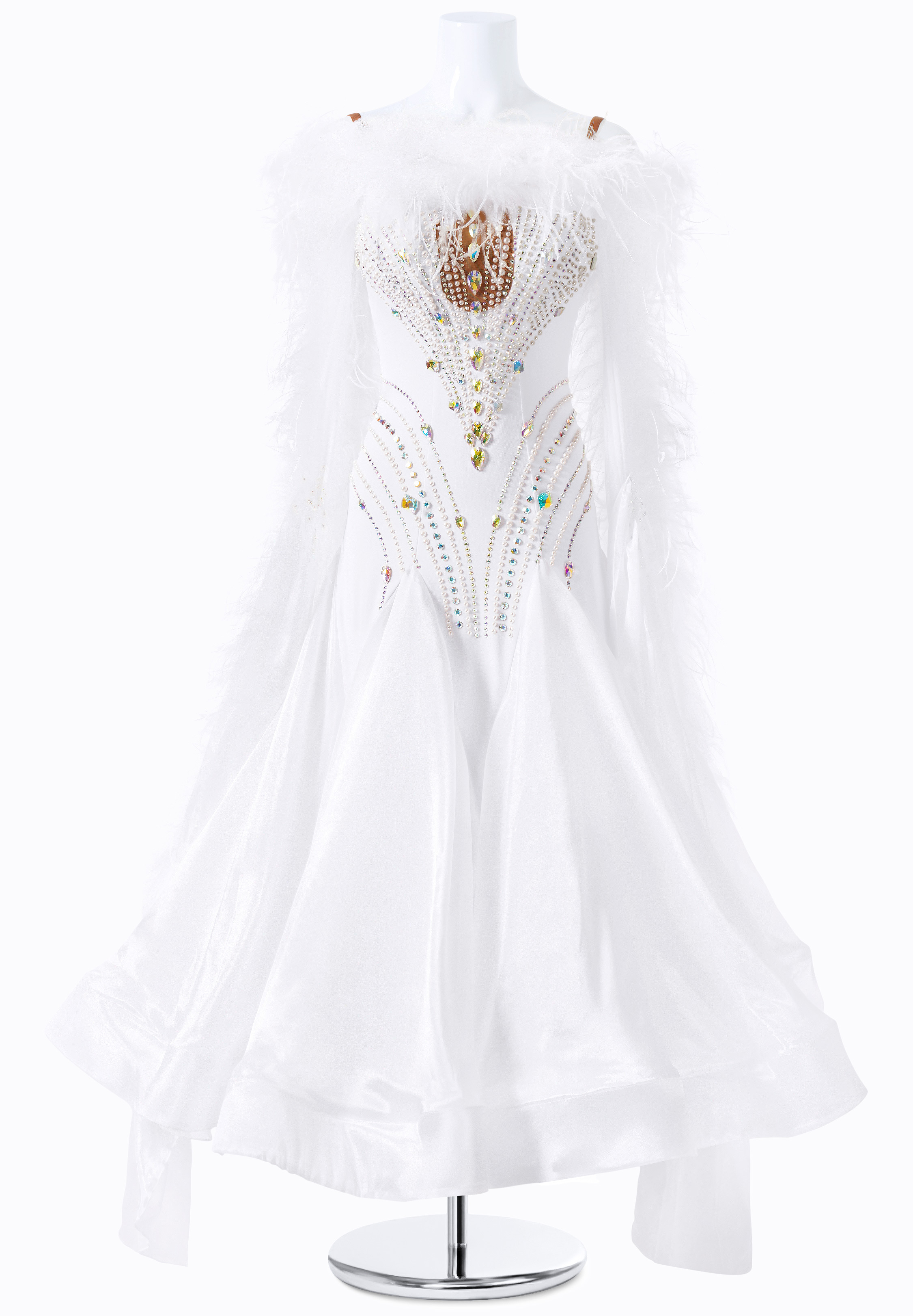 Arctic Snow Feather Gown MF-B0136