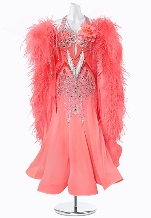 Rose Ripple Ballroom Gown BS-B250017