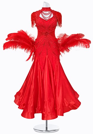 Crimson Sway Ballroom Gown BS-B250024