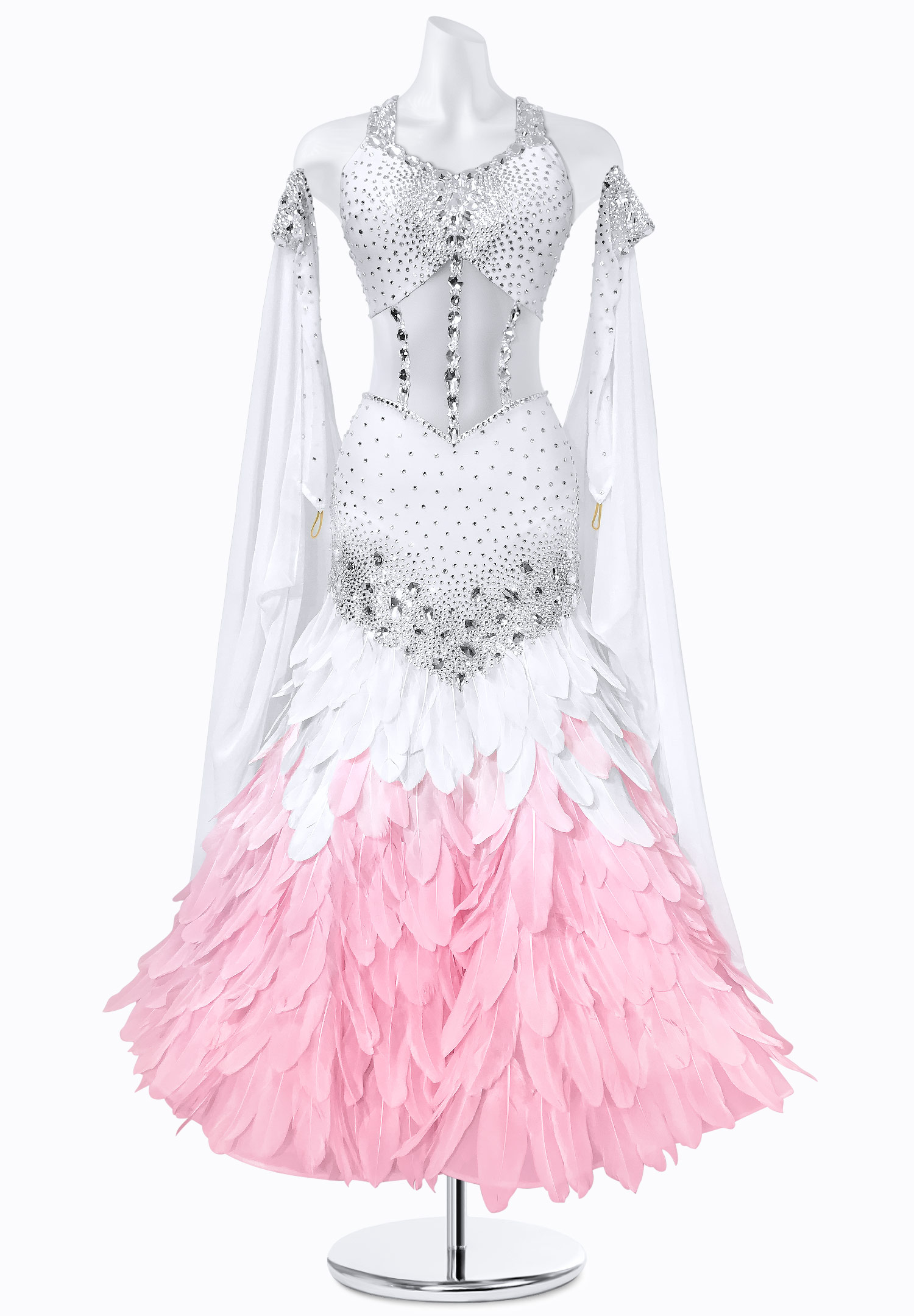 Blushing Flutter Ballroom Gown BS-B250025