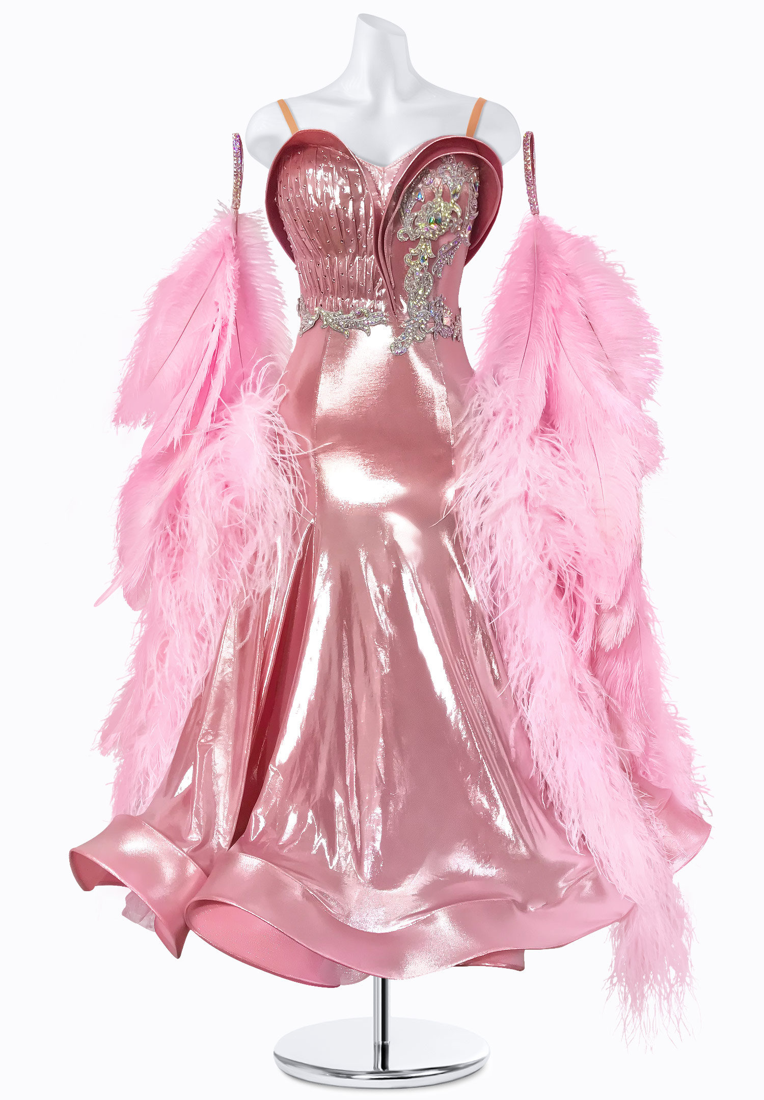 Blushing Chrome Ballroom Gown BS-B250029