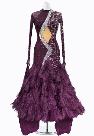 Plum Pulse Ballroom Gown BS-B250045