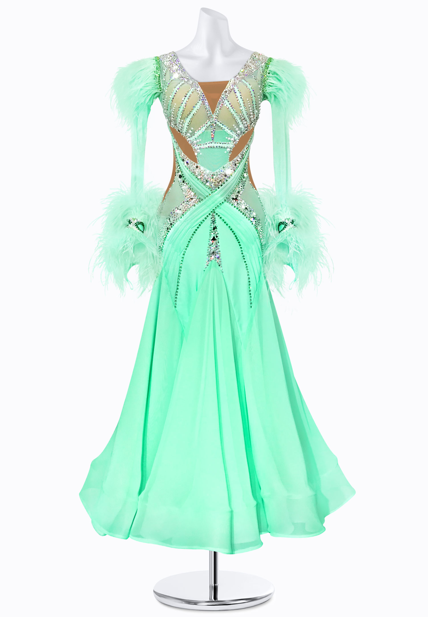Mystic Mint Ballroom Gown BS-B250090