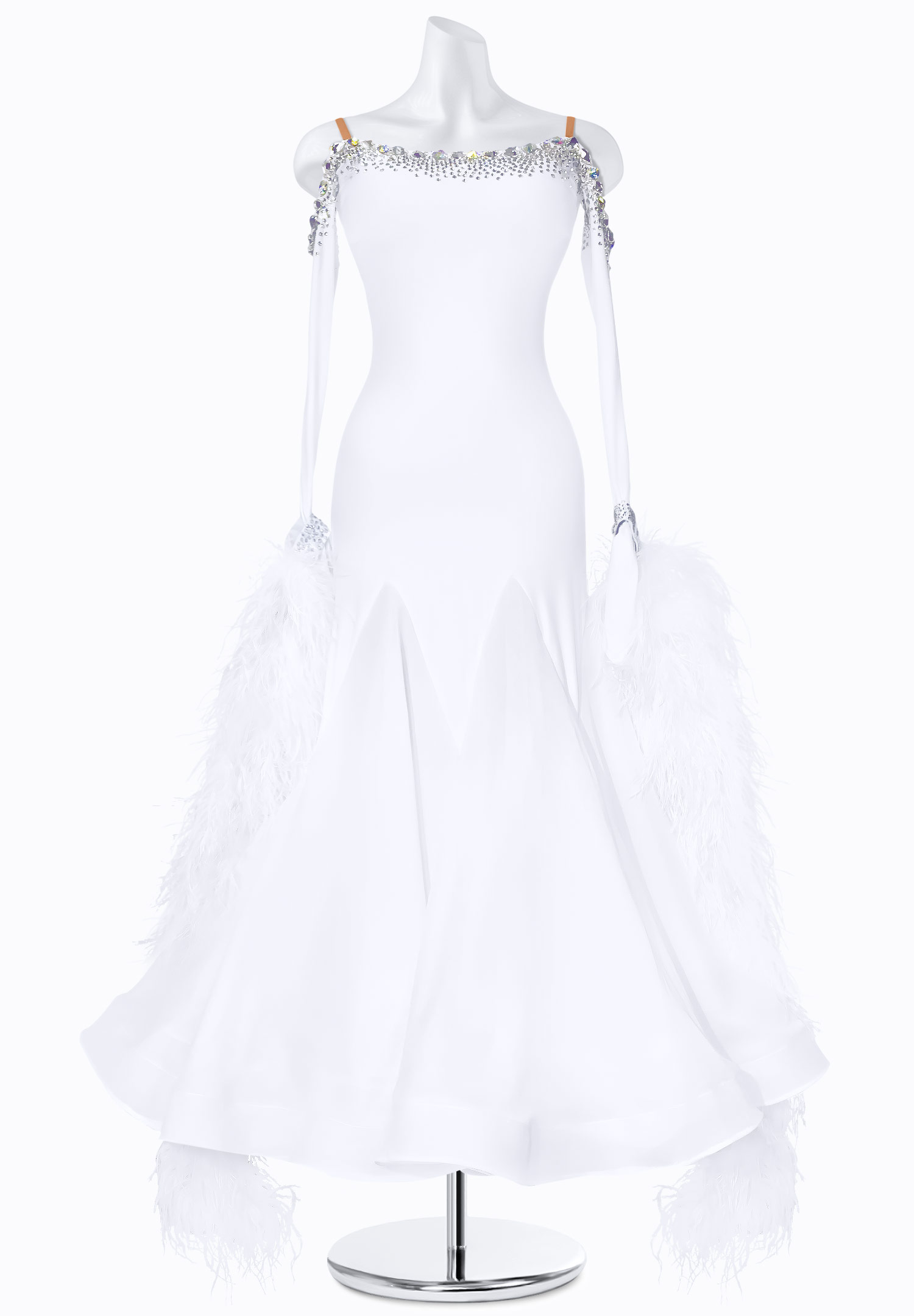 Frosted Spin Ballroom Gown BS-B250121