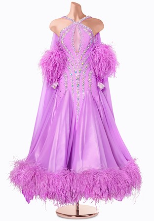 Blushing Feather Ballroom Gown MF-B0455