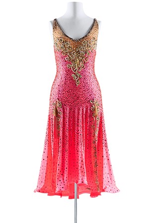 Blushing Mermaid Full Stoned Long Latin Dress VN-L5321
