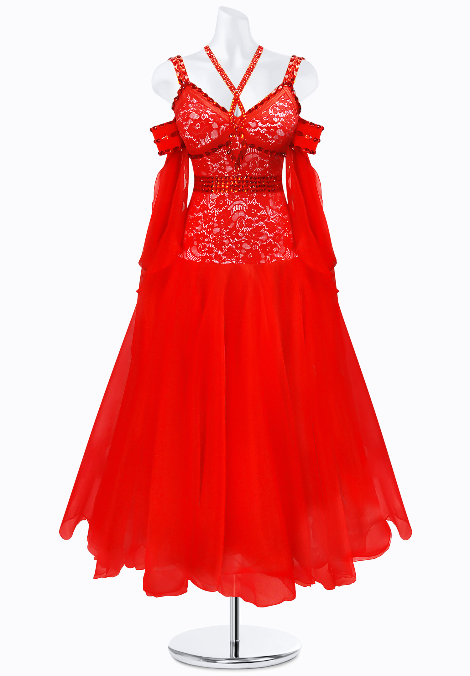 Burning Lace Ballroom Gown AM-B3009