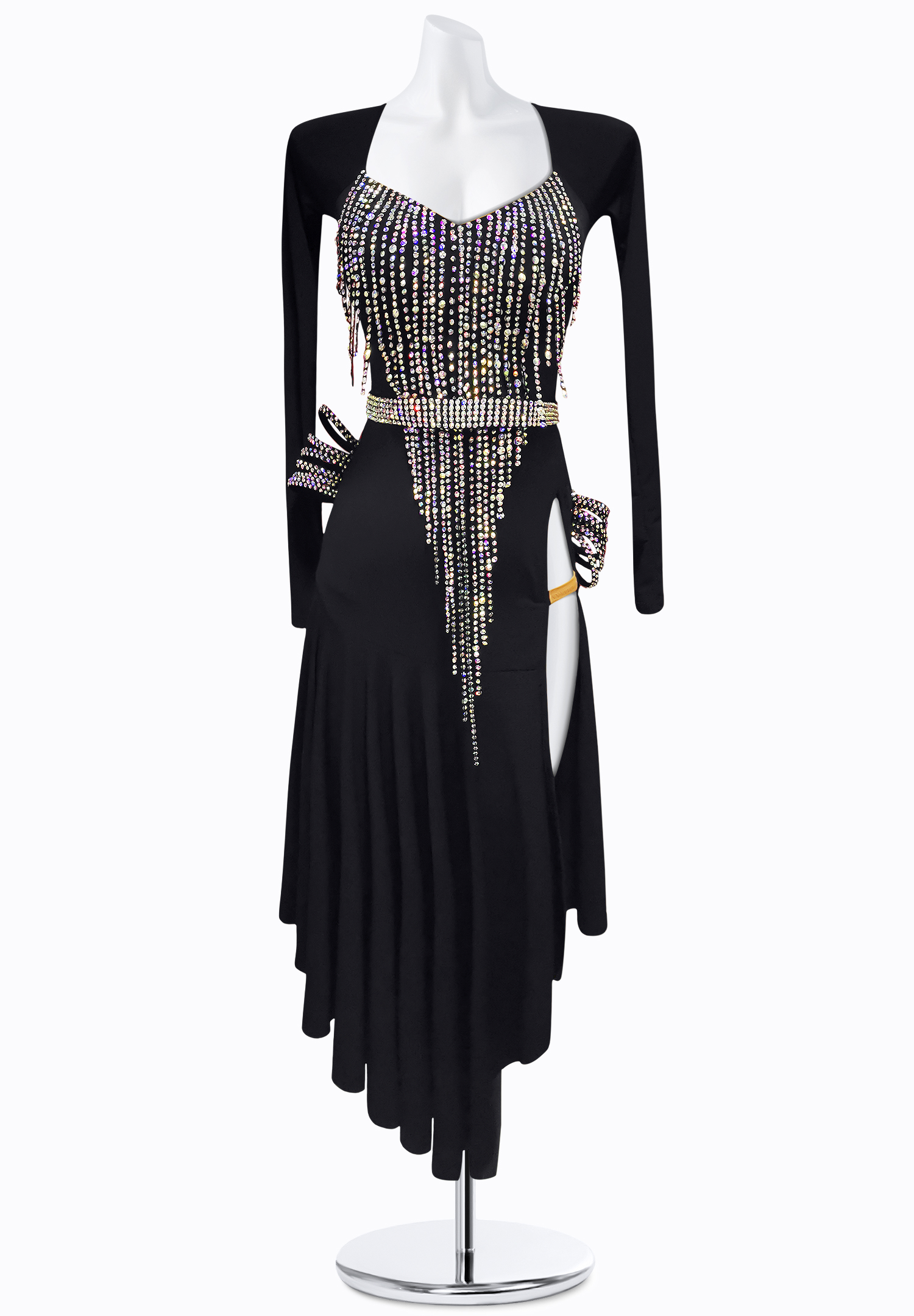 Cascade Crystal Latin Dress AM-L3337
