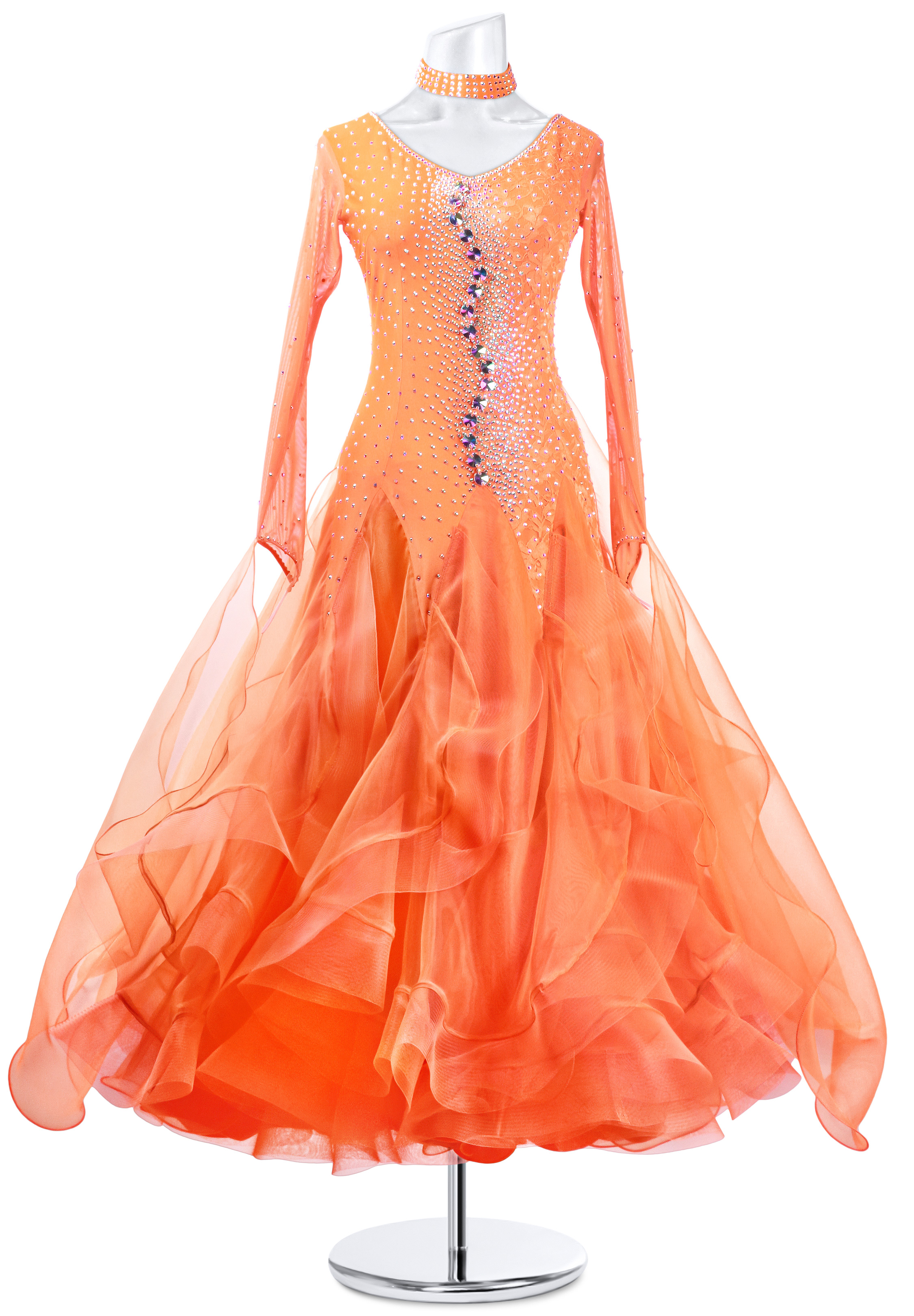 Classic Crystal Stone Customizing Ballroom Dress MQ-B163