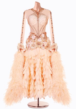 Coral Mist Ballroom Gown TID-BM1244