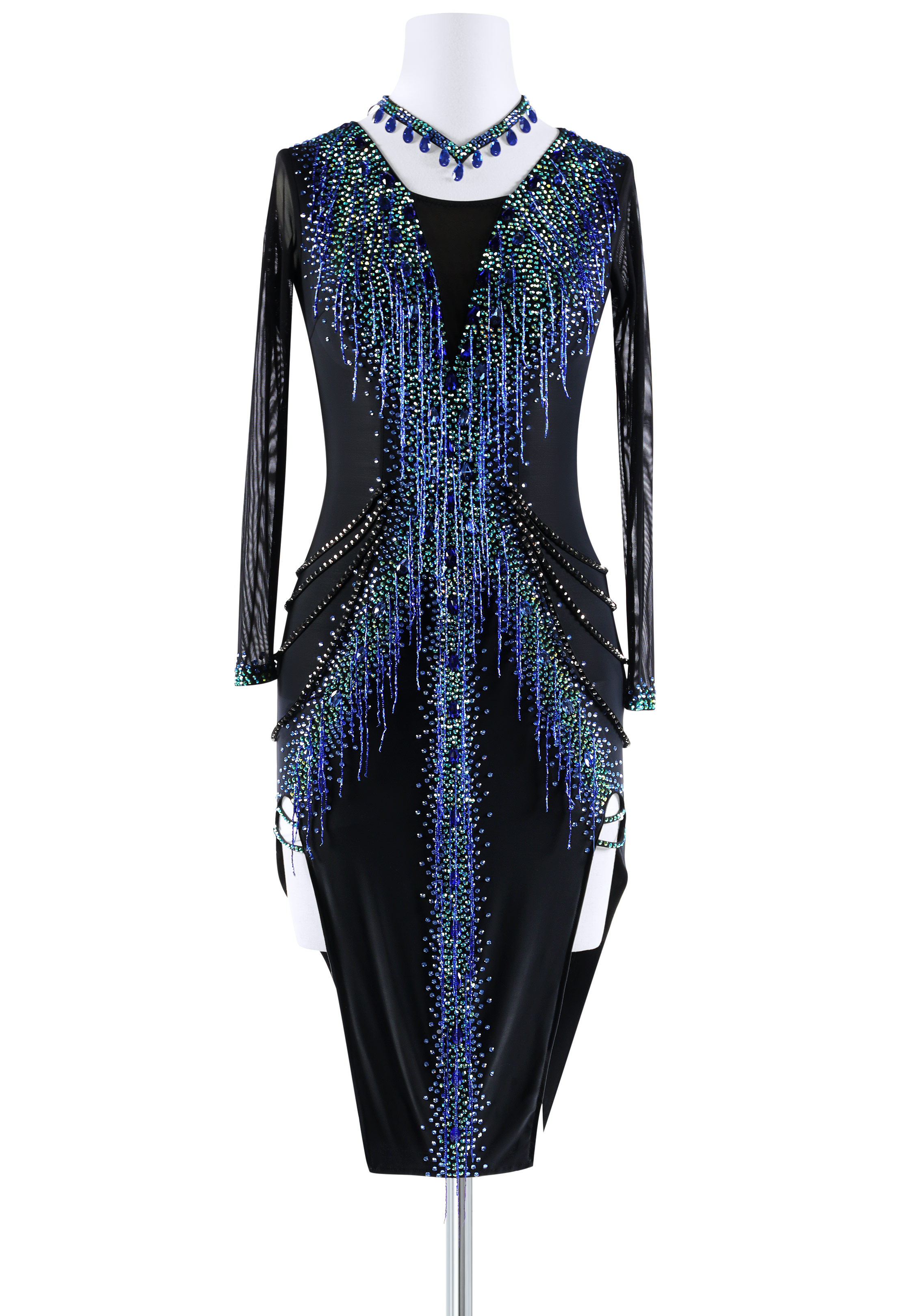 Cosmic Fringe Latin Dress BA-VSL016