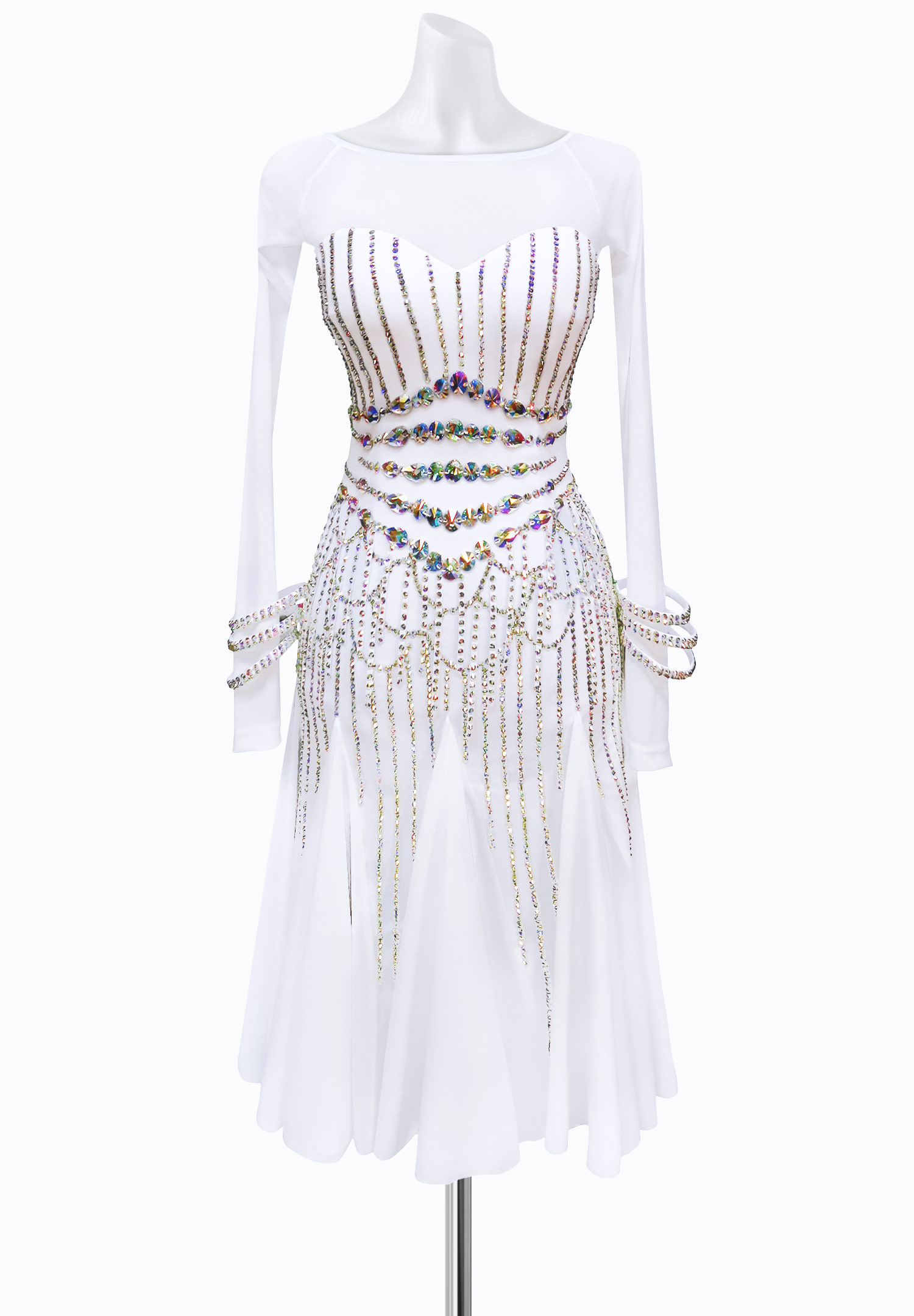 Crystal Cloud Latin Dress AM-L3205