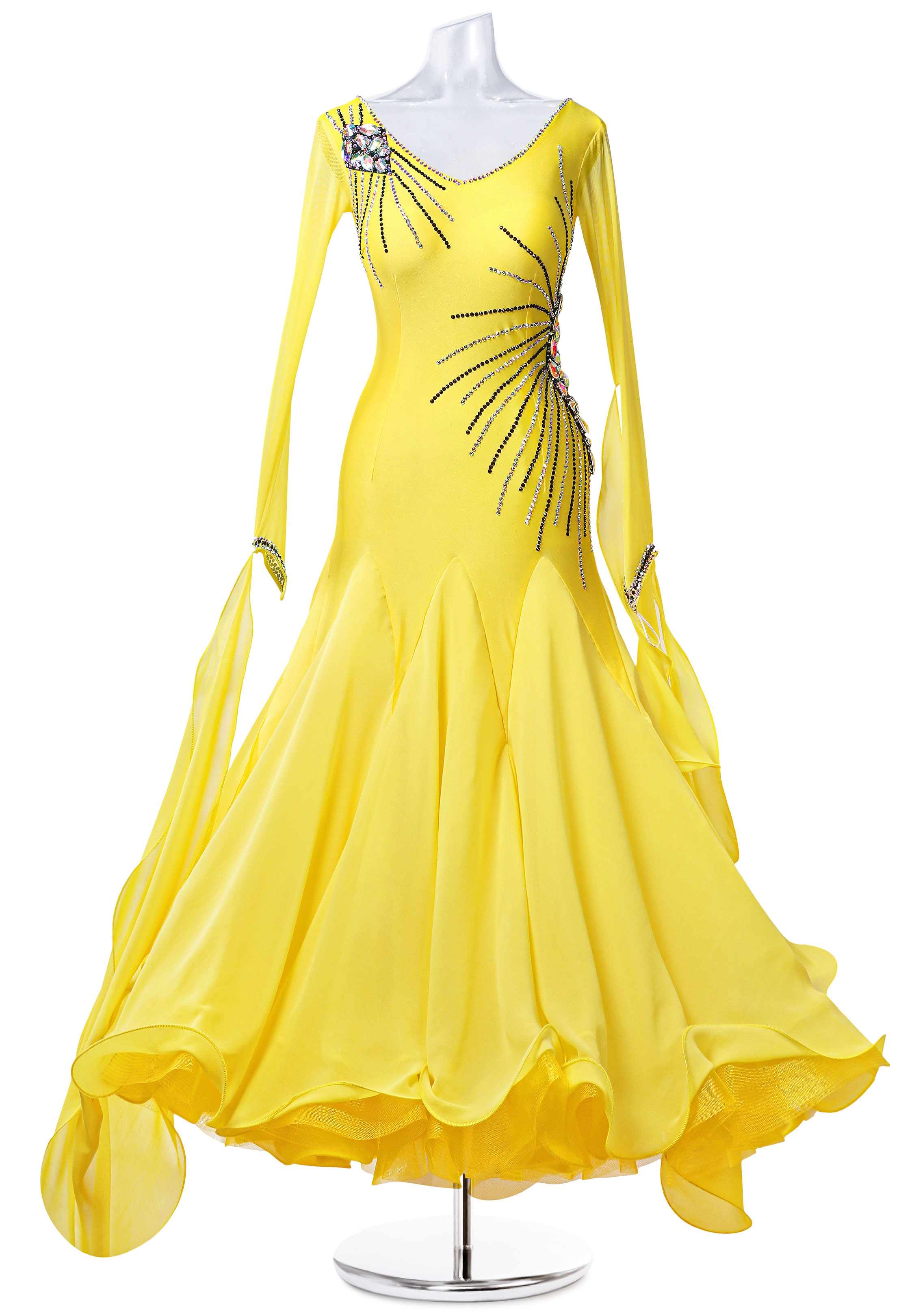 Crystal Rocks Flared Dance Dress MQ-B280