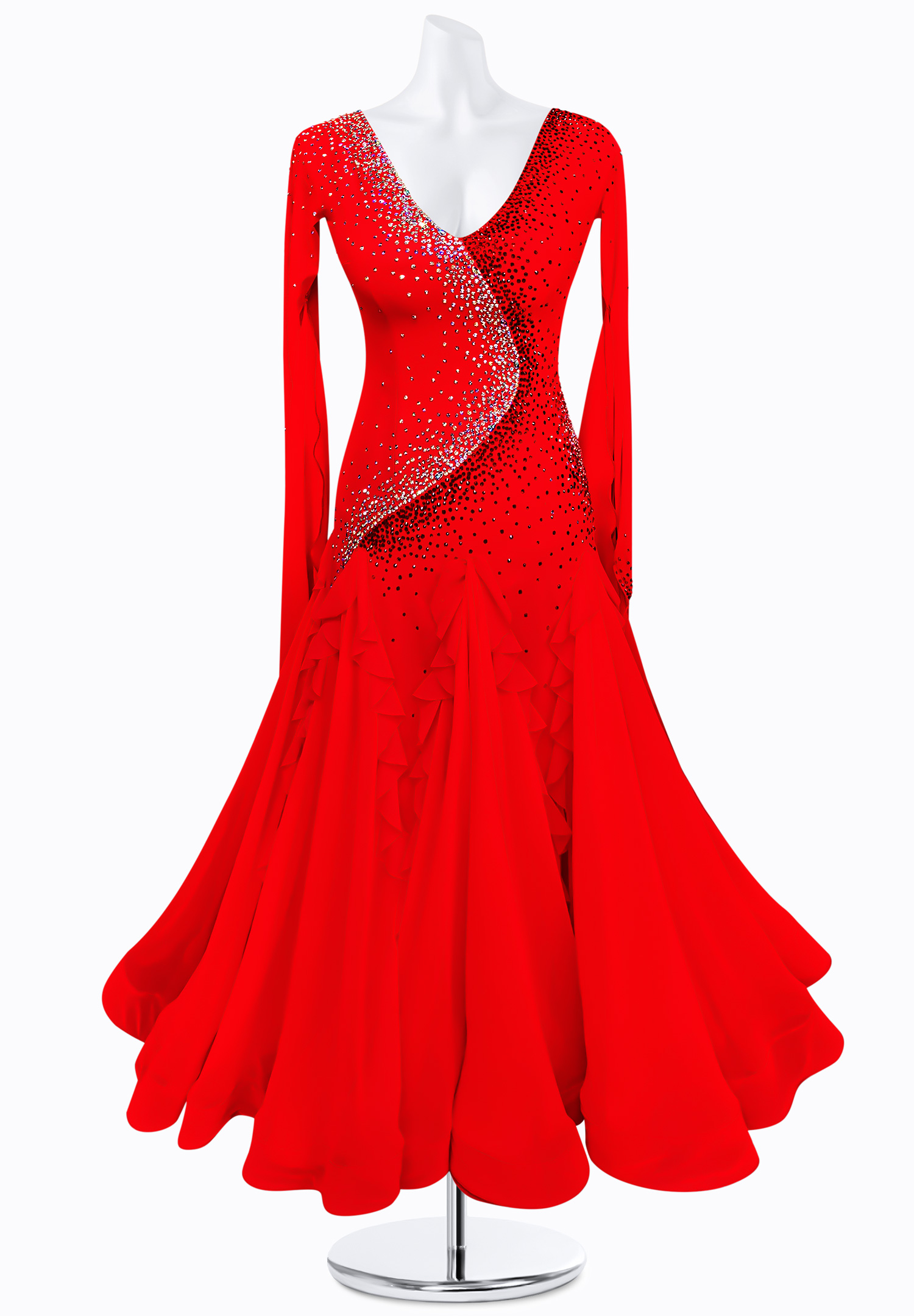 Crystal Wave Ballroom Gown AM-B3019