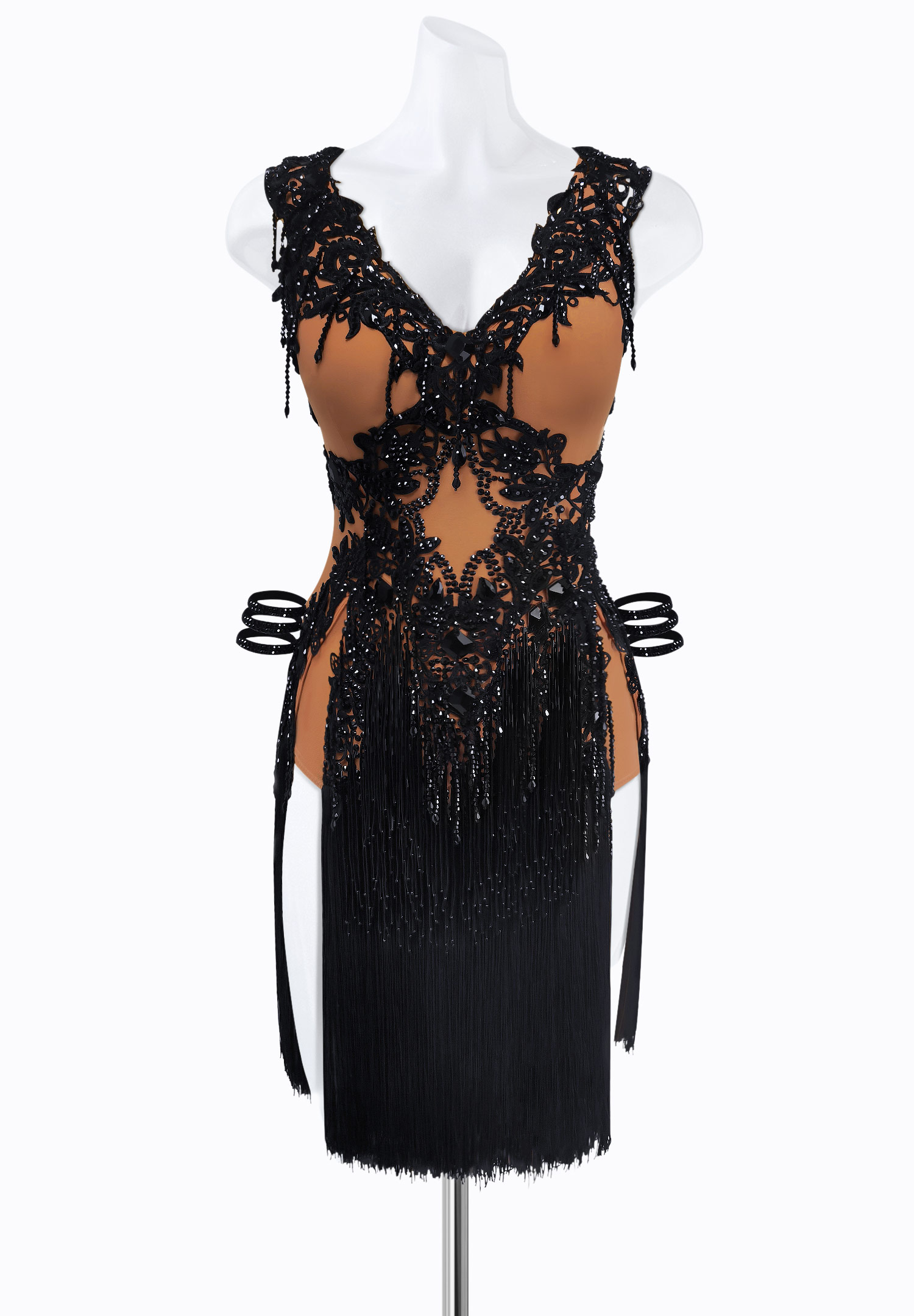 Crystal Widow Latin Dress AM-L3679