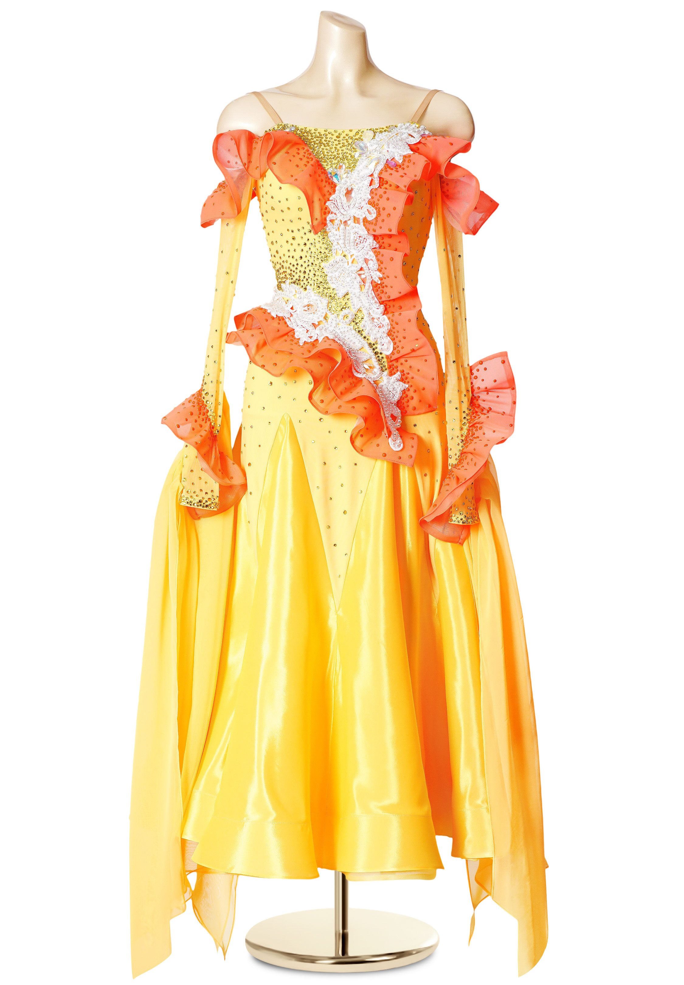 Dainty Frill Ballroom Smooth Dress PC-WB19141