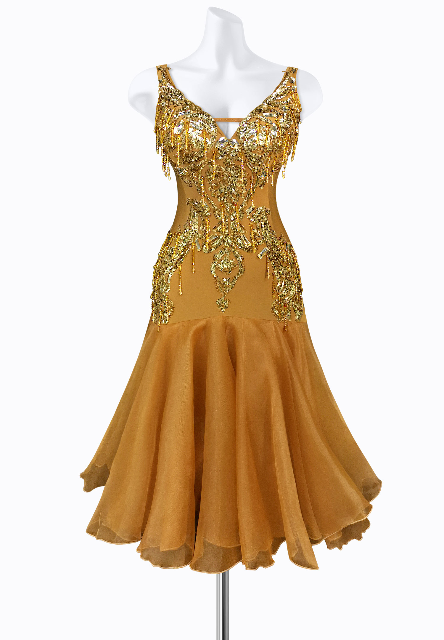 Desert Sequin Latin Dress AM-L3536