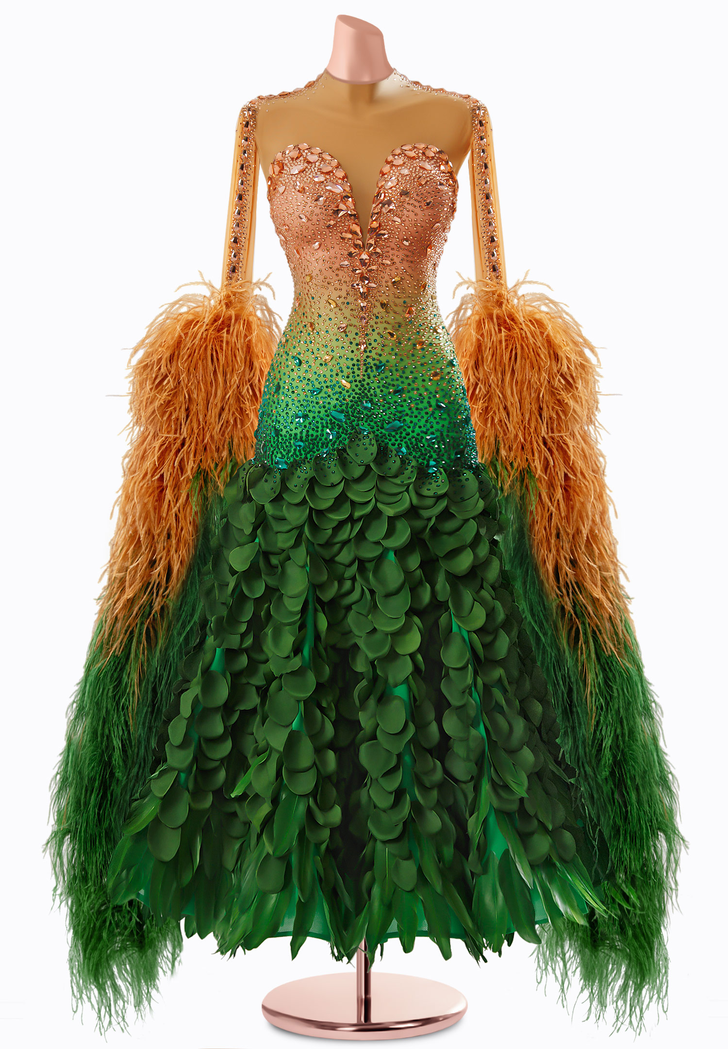 Desert Swan Ballroom Gown TID-BM1230