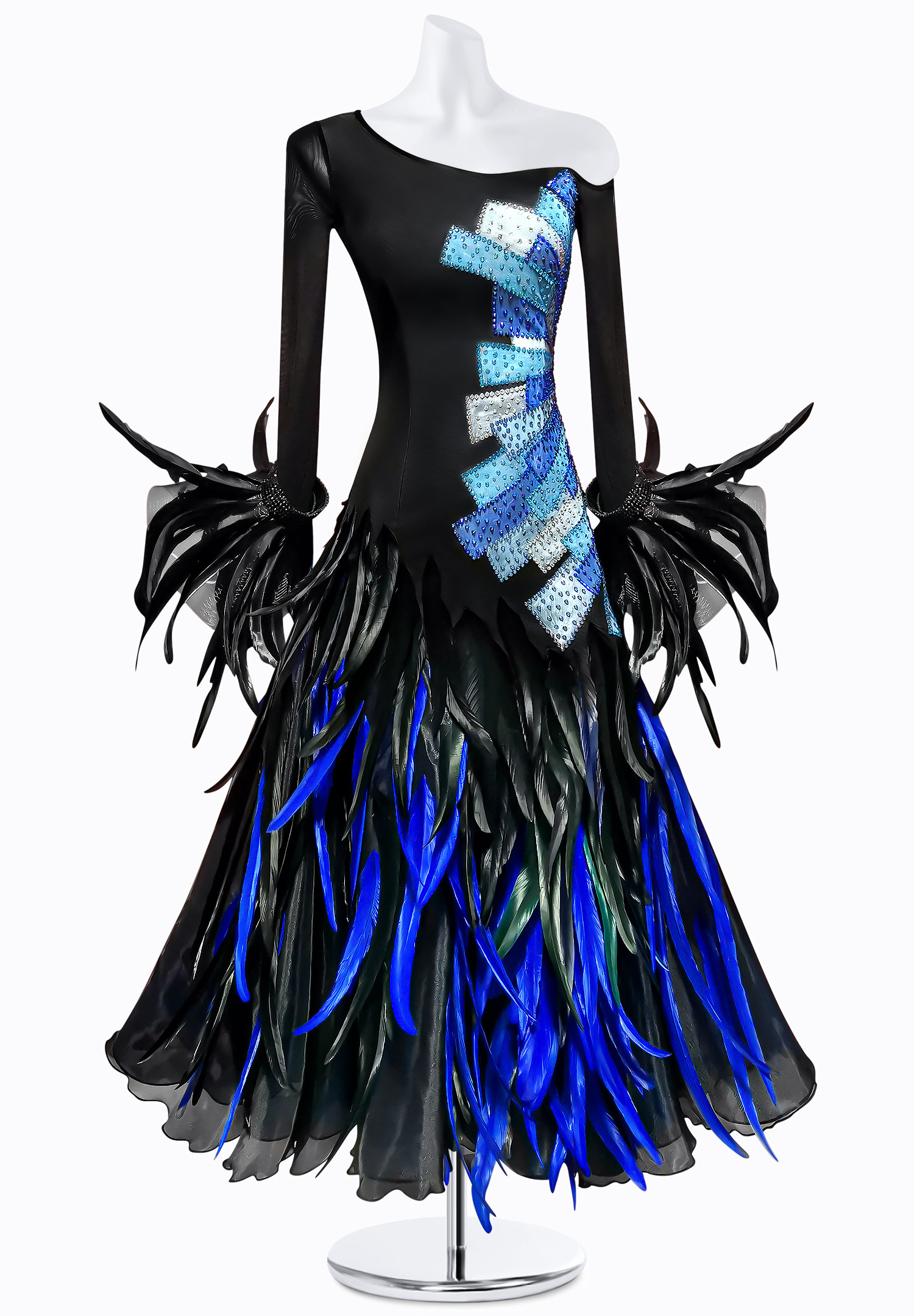 Divine Feather Ballroom Gown AM-B3258