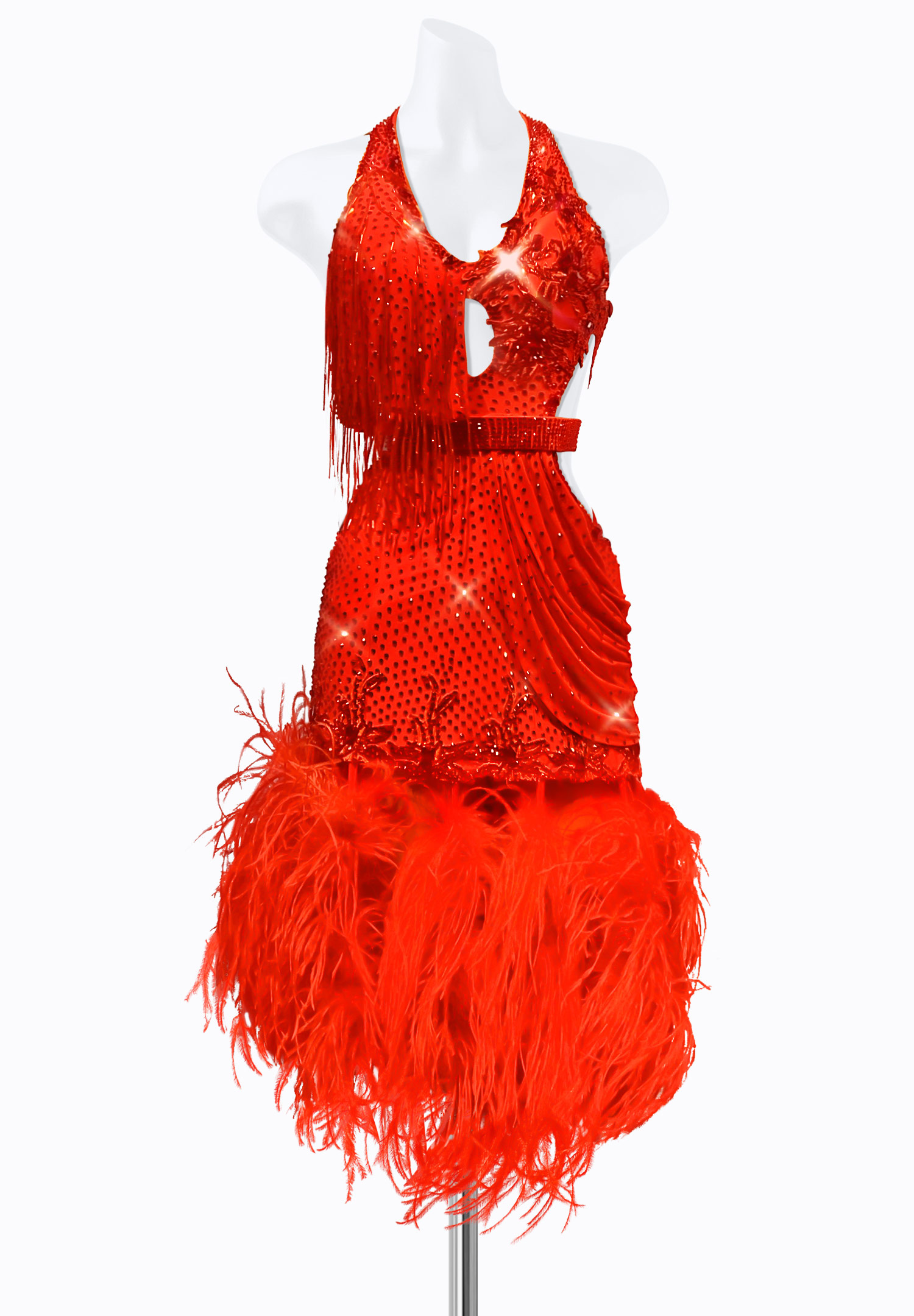 Draped Amour Latin Dress PR-L215123