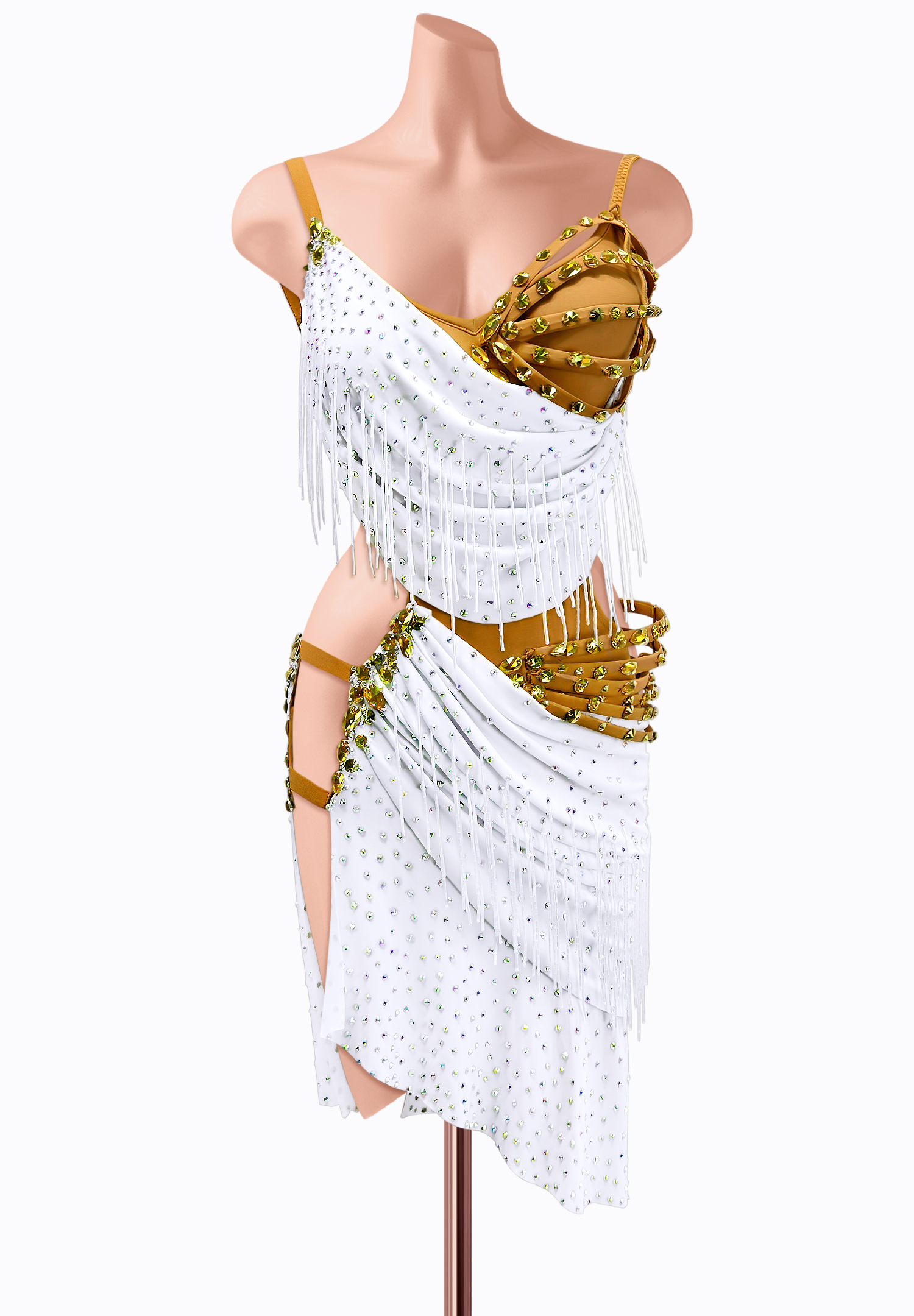 Draped Goddess Latin Dress AM-L3789