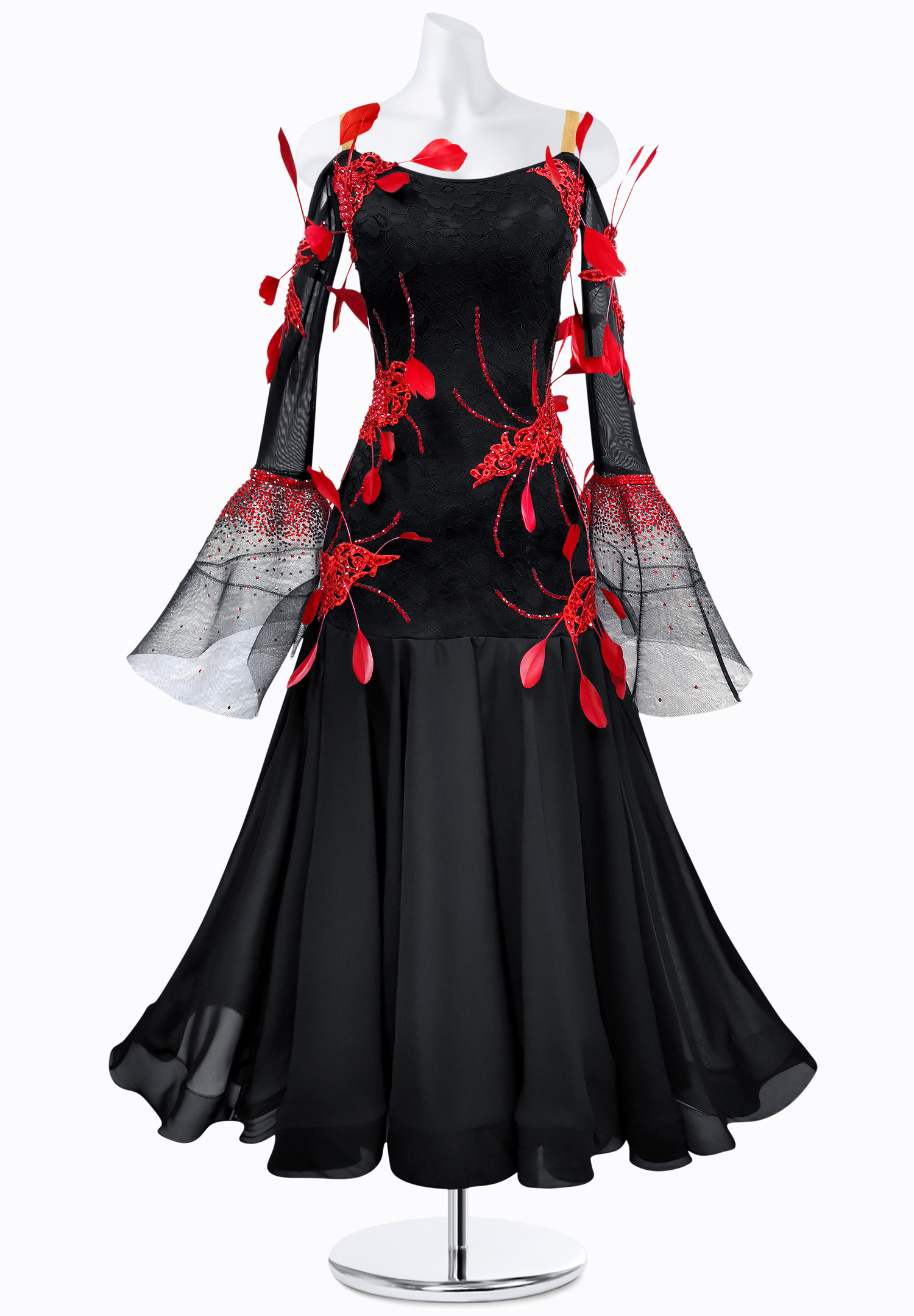 Feather Fantasy Ballroom Gown AM-B3236